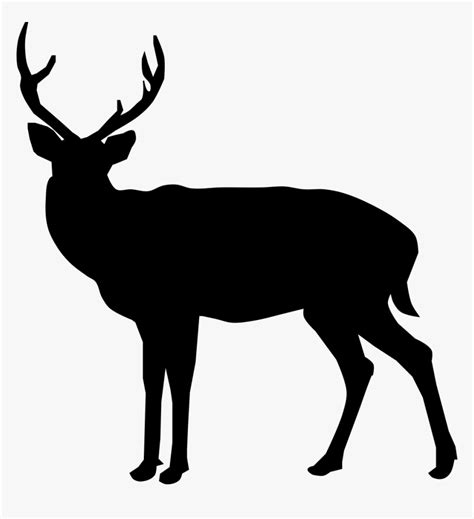 Buck Deer Silhouette Buck Deer Silhouette Png Transparent Png Kindpng