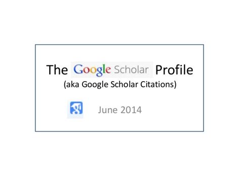 Google scholar is unable to identify some citations to my work because my name in the references of article has been written differently. How to set up your Google Scholar profile (Google Scholar ...