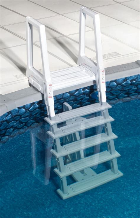 Blue Wave White Heavy Duty In Pool Ladder For Above Ground Swimming Pools