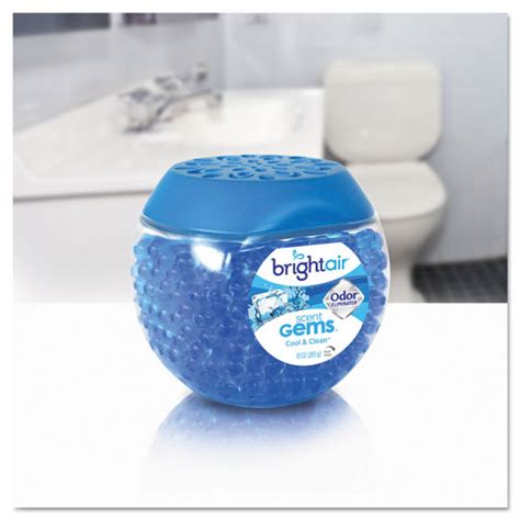 Bright Air Scent Gems Odor Eliminator Cool And Clean Blue 10 Oz Gel