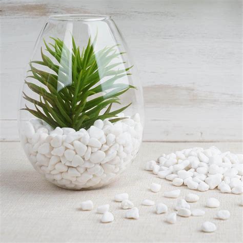 Pack Of 2 Lbs White Decorative Crushed Gravel Pebble Stone Vase Fillers Glass Vase Decor