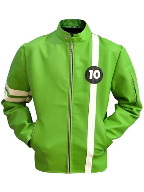 Ben 10 Alien Swarm Green Leather Jacket Wilson Jackets