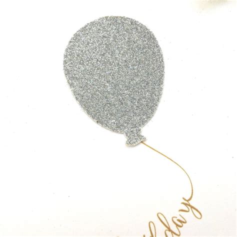 Happy Birthday Glitter Balloon By The Hummingbird Card Company