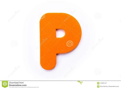 Orange Letter P Stock Image Image Of Studying Teacher 119291127