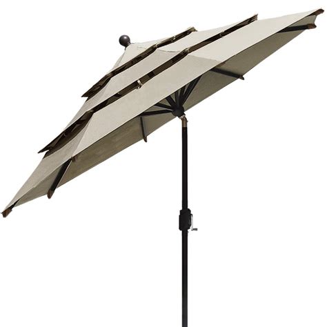 Sunbrella 9ft Triple Tiers Market Patio Outdoor Umbrella On Sale On