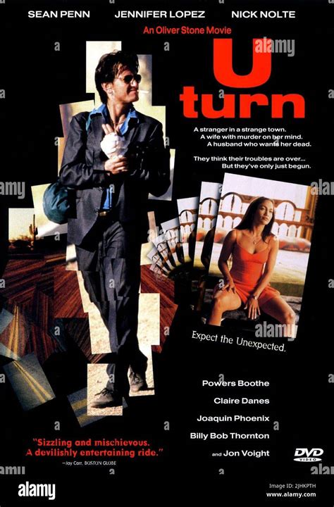 Sean Penn Jennifer Lopez Poster U Turn Stock Photo Alamy