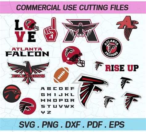 Atlanta Falcons Svg Atlanta Falcons Files Falcons Logo Etsy