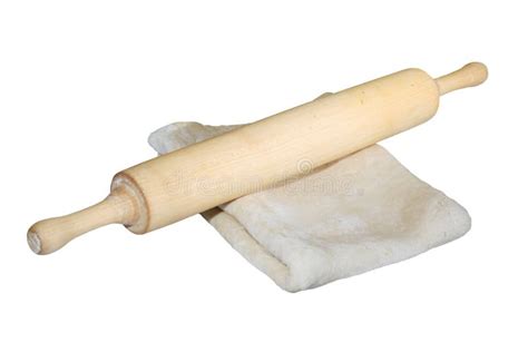 Homemade Dough And Rolling Pin Stock Photo Image Of White Rollingpin
