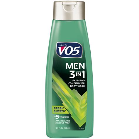 Vo5 mens 3-in-1 shampoo, conditioner & body wash, fresh energy, 12.5 fl oz