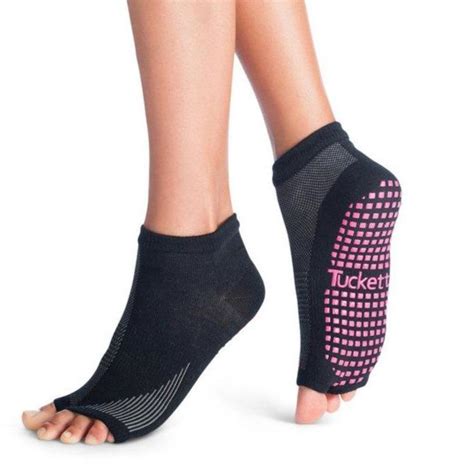 Tucketts Anklet Yoga Pilates Toeless Socks With Grips Non Slip Toe Socks Walmart Com