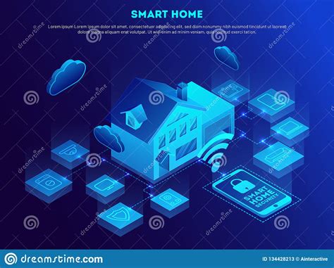Smart Home Connected And Control With Technology Devices