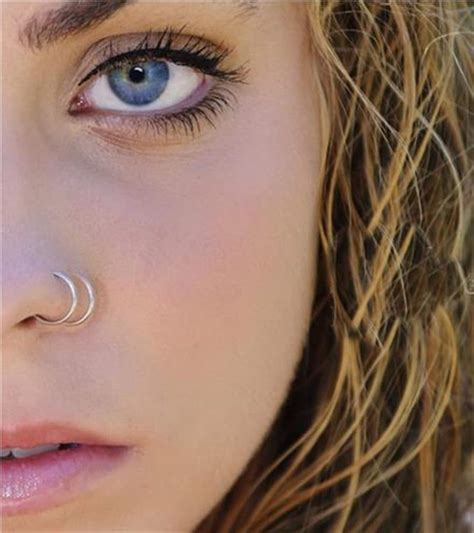 L Surgical Steel Thin Small Silver Nose Ring Hoop By Ukdeals