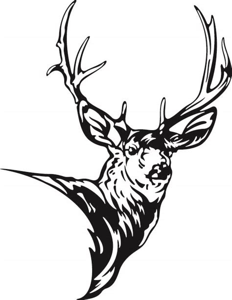 Tribal Deer Head Drawing Clipart Best