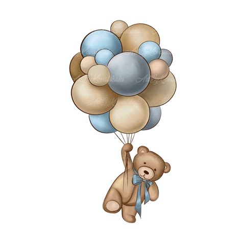Teddy Bear Clipart Teddy Bear Png Baby Shower Png Digital Etsy In