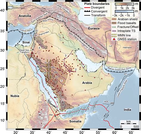 Present‐day Motion Of The Arabian Plate Viltres 2022 Tectonics