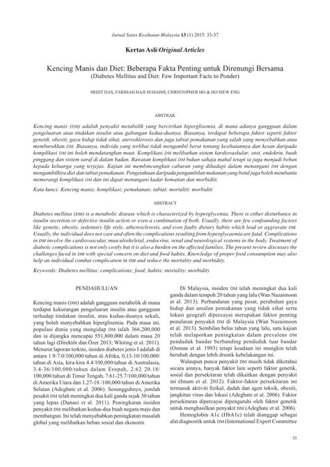 Kencing manis semasa mengandung adalah perkara normal tetapi apakah cara terbaik untuk kurangkannya agar kehamilan lebih baik dan selamat? (PDF) Kencing Manis dan Diet: Beberapa Fakta Penting untuk ...