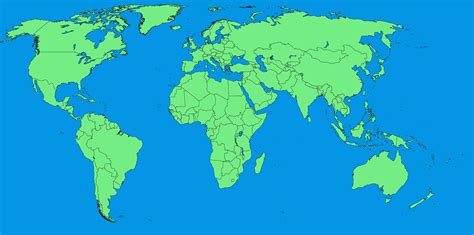 Filea Large Blank World Map With Oceans Marked In Blue Editedpng
