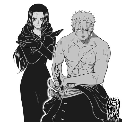 Nico Robin And Roronoa Zoro One Piece Drawn By Achmunzav Danbooru