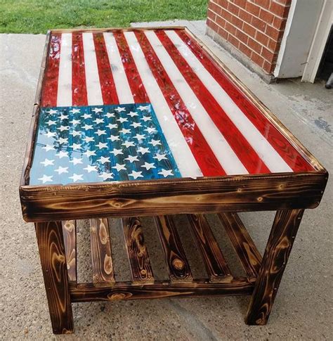 American flag coffee table | Etsy | American flag wood, Wooden american flag, Rustic american flag