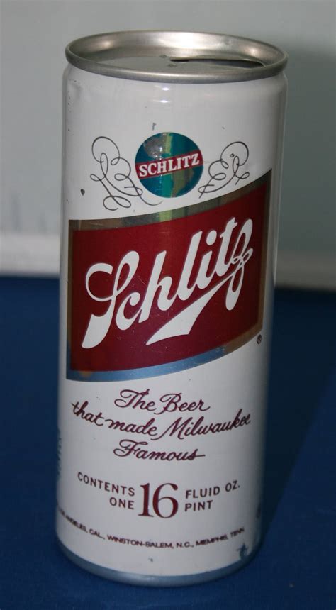 Vintage Schlitz 16 Oz Beer Can Aluminum Schlitz Brewing Co Etsy