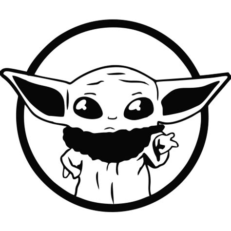 Download Sticker Baby Yoda - ref.d13367 | MPA Déco