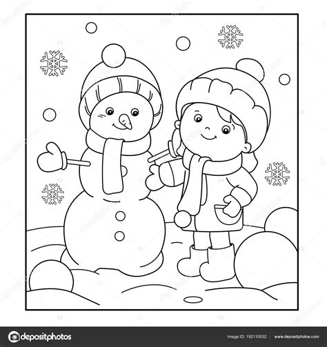 Dibujos para colorear de invierno para niños. Dibujos: ropa de invierno para colorear | Para colorear ...