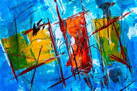Online Crop Hd Wallpaper Red And Blue Abstract Painting Abstract