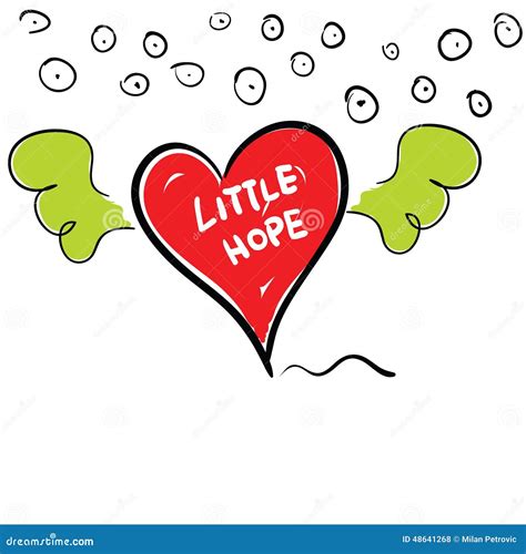 Little Hope In Heart Cartoon Vector Stock Vector Image 48641268