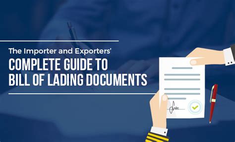 Import and export data, directories, market research, statistics are created from actual shipment data filed from bills of lading, shipping bills, invoices filed with customs. The Importer and Exporters' Complete Guide to Bill of ...