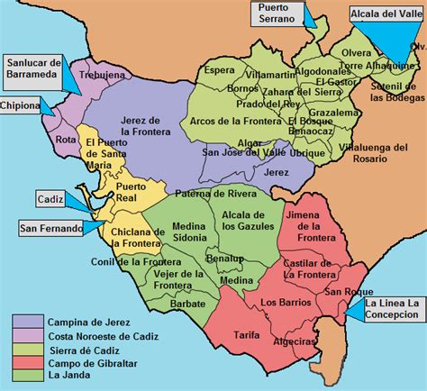Mapa De Cádiz Mapa Físico Geográfico Político Turístico Y Temático