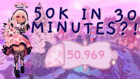 I Got To 50k In 30 Minutes Royale High Youtube
