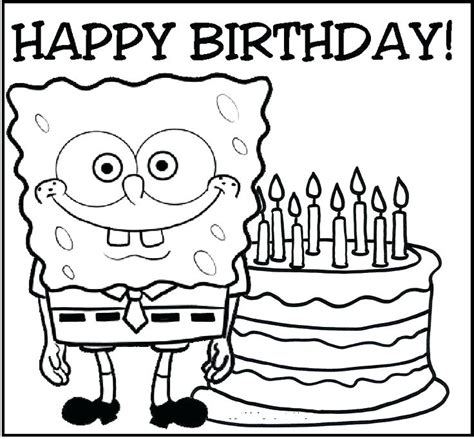 Download and print these cocomelon coloring pages for free. Spongebob Birthday Coloring Pages at GetColorings.com ...