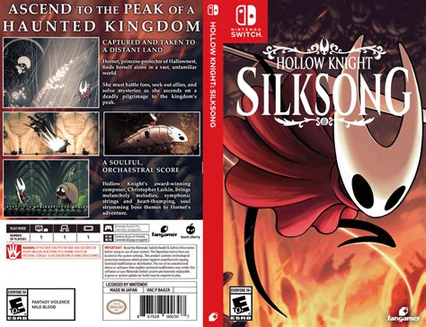 Hollow Knight Silksong Fanmade Cover By Me Nintendoswitchboxart