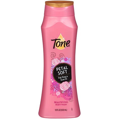 Tone Body Wash Petal Soft Pink Peony And Rose Oil 18 Fl Oz 532 Ml