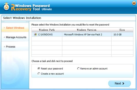 Windows Password Recovery Tool Ultimate — Скачать
