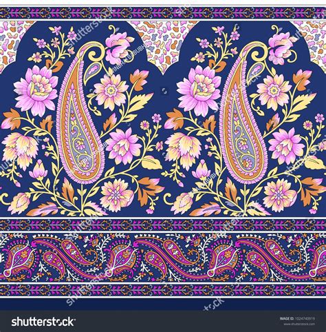 Traditional Paisley Floral Design Paisley Art Textile Pattern Design