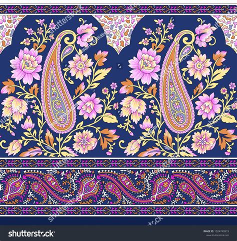 Abstract ornamental flourish wallpaper with flowers. Traditional Paisley Floral design | Paisley art, Floral ...