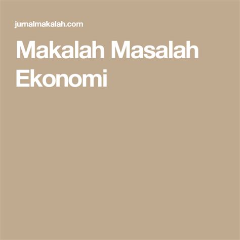 Contoh Pembahasan Masalah Makalah - Guru IPS