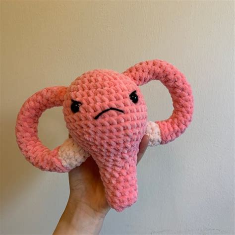 Crochet Angry Uterus Super Soft 100 Handmade Made To Etsy