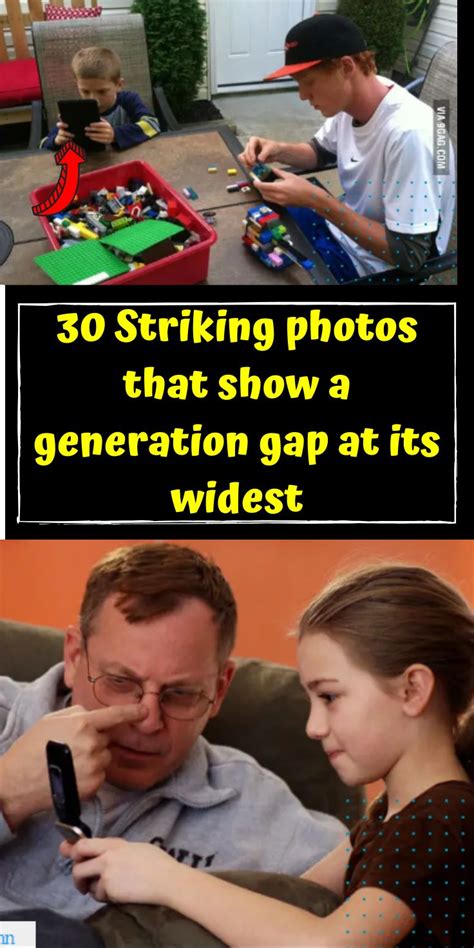30 Striking Photos That Show A Generation Gap At Its Widest