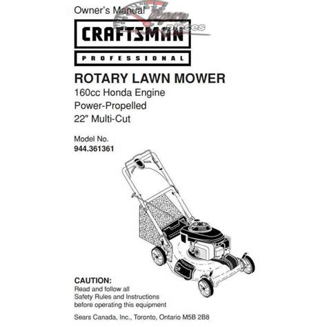 Craftsman Lawn Mower Parts Manual Atelier Yuwa Ciao Jp