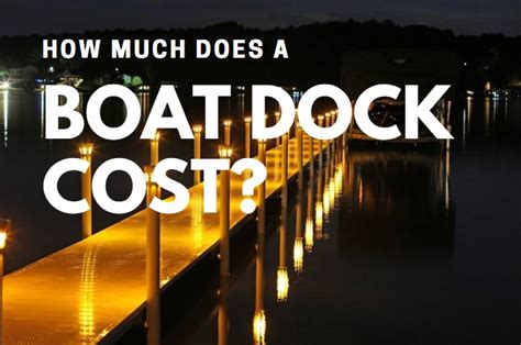 How Much Does A Boat Dock Cost Lakefront Living International Llc