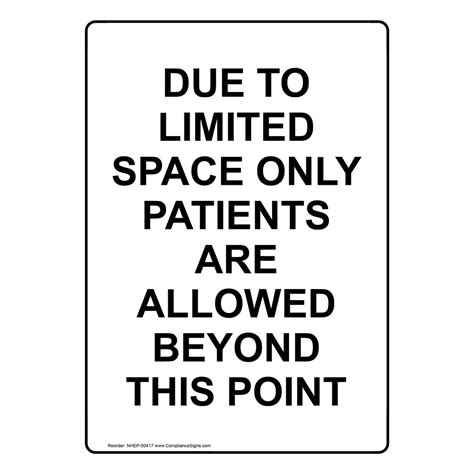 Portrait Due To Limited Space Only Patients Sign Nhep 50417