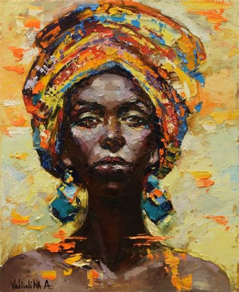 Modern Art Original Oil Female Portrait Painting This Colorful