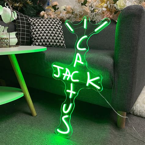 Neon Sign Wall Decor Cactus Jack Neon Sign Neon Sign Light Etsy
