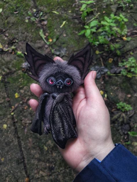 Cute Baby Vampire Bat Walda Artist Toy Stuffed Animal Jointed Etsy