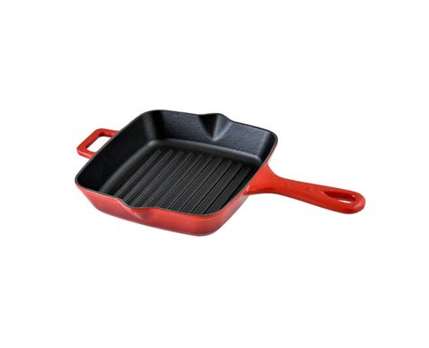 Lava Cast Iron Grill Pan with Metal Handle 20x20 cm Lava Döküm Demir