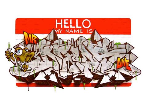 Raw Inc Presents The Hello My Name Is Project Sticker Graffiti