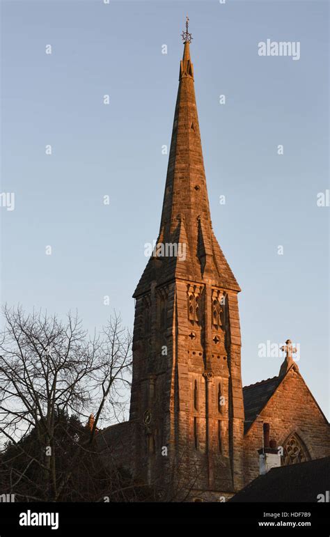 The Slender Stone Spire Of St Marks Church Broadwater Down Tunbridge