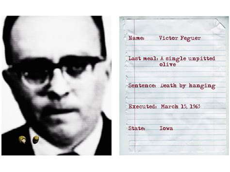 Victor Feguer The Last Meals Of Executed Criminals Pictures Cbs News
